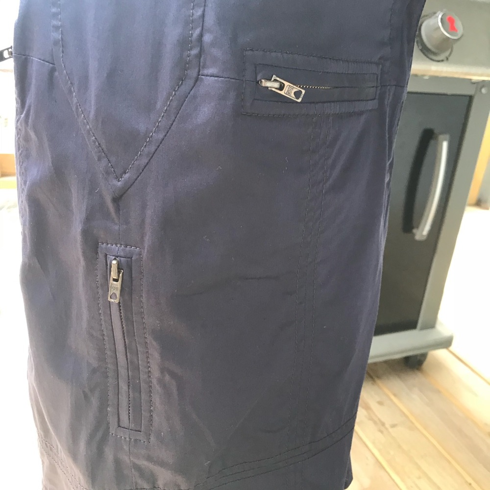 DVF Navy Blue Samantha Multi Zippers Skirt Sz 8 - Picture 6 of 16